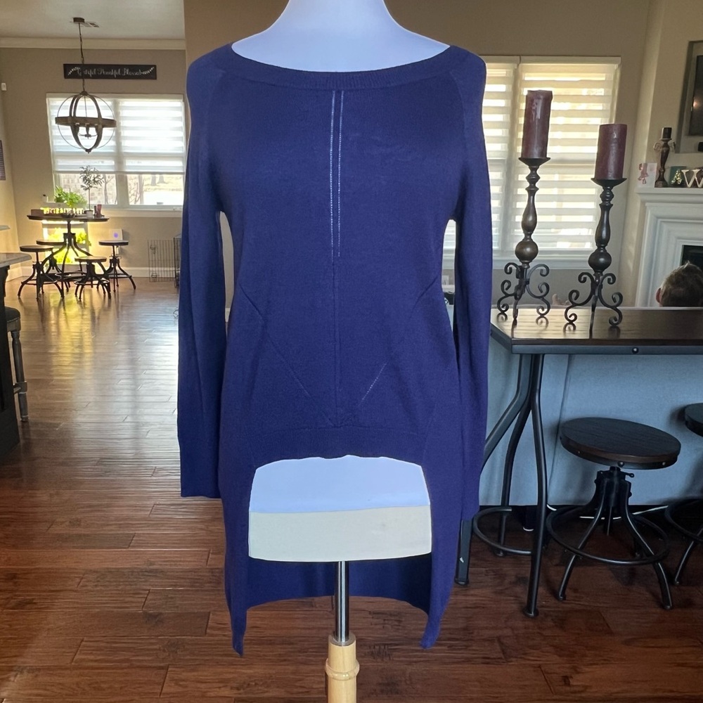Marciano by Guess Sweater Women’s Small Dark Purple Hi Low Long Back